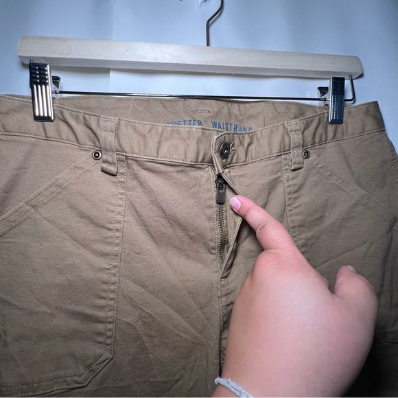 Women's DuluthFlex Curves setter Relaxed Leg Cargo Pants camel size 10 / 31 - Picture 8 of 16